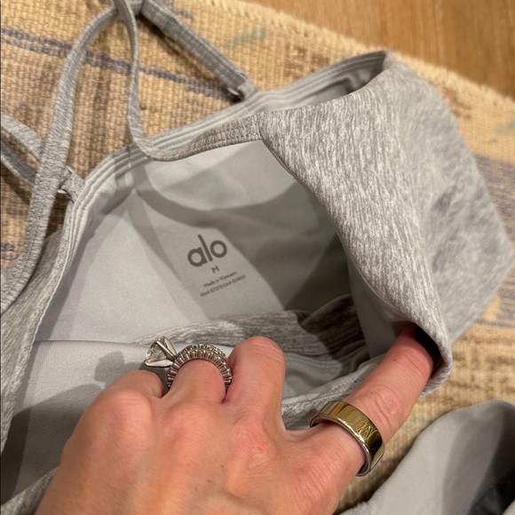 Alo Yoga Alosoft High-Waist Heart Throb leggings AND Highlight Bra Tank Set - Picture 5 of 5